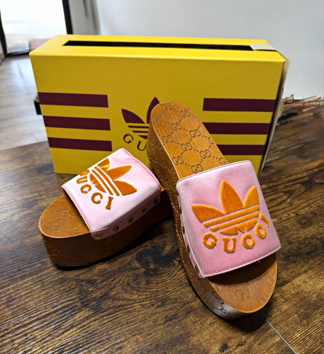 Gucci adidas pink brown - adidas, pink/brown